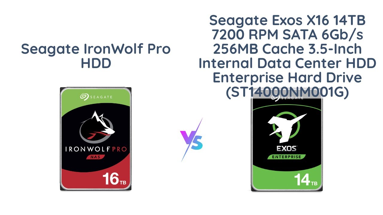 Seagate Exos X16 ST14000NM001G 14TB SATA 3.5 HDD —