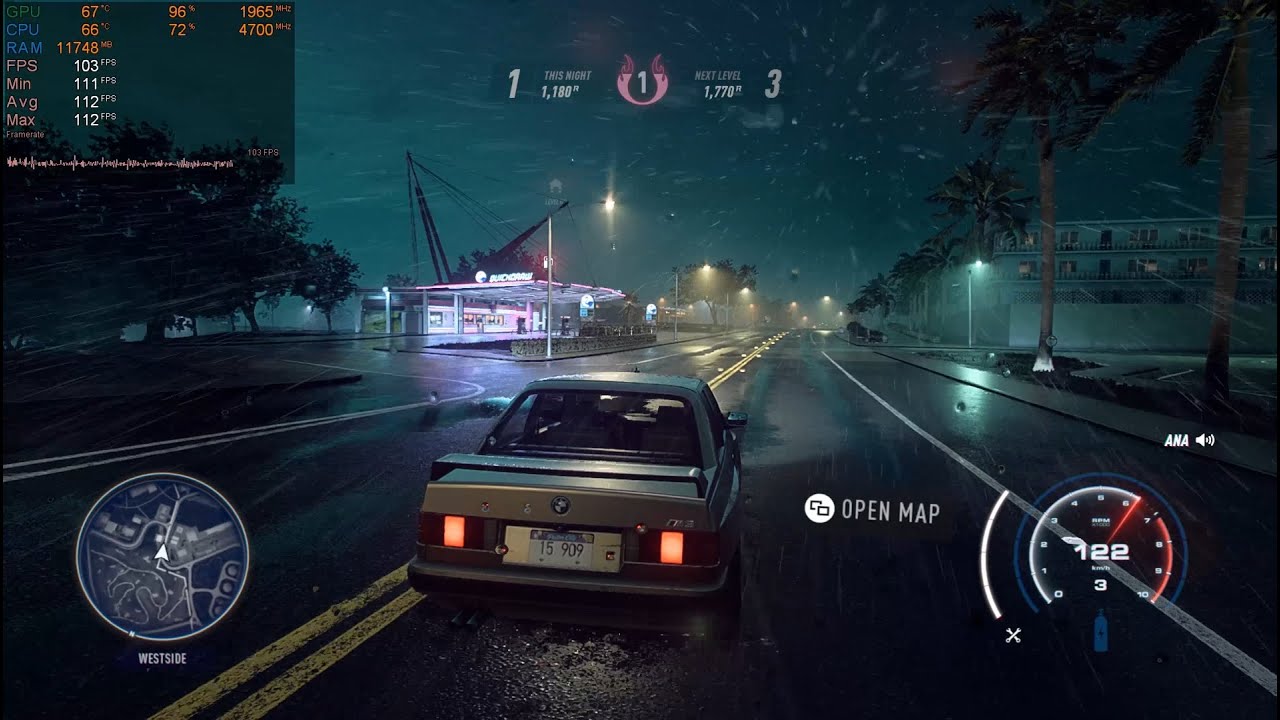 Need for Speed Heat ULTRA SETTINGS FRAMERATE TEST 1080p | RTX 2070 SUPER OC | i7 9700K @ 4.7 GHz