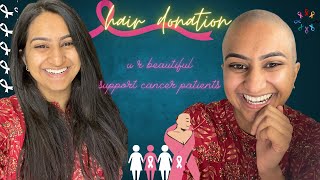 Hair Donation for Cancer Patients I Girl Headshave I Bald Girl