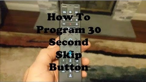 How to program a 30-second skip button for Xfinity XR-15 Remote