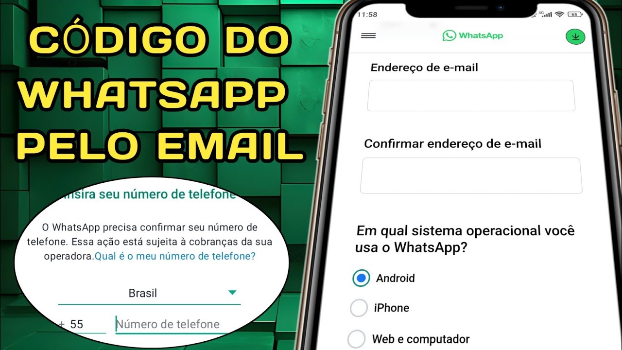 COMO RECEBER CÓDIGO DE VERIFICAÇÃO DO WHATSAPP POR EMAIL! RECUPERE SUA ...