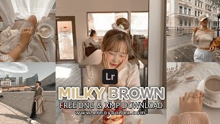 Milky Brown Preset - Lightroom Mobile Presets DNG & XMP Free Download (Creamy Pastel Tone)