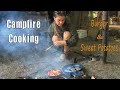 Campfire Cooking | Burger & Wedges