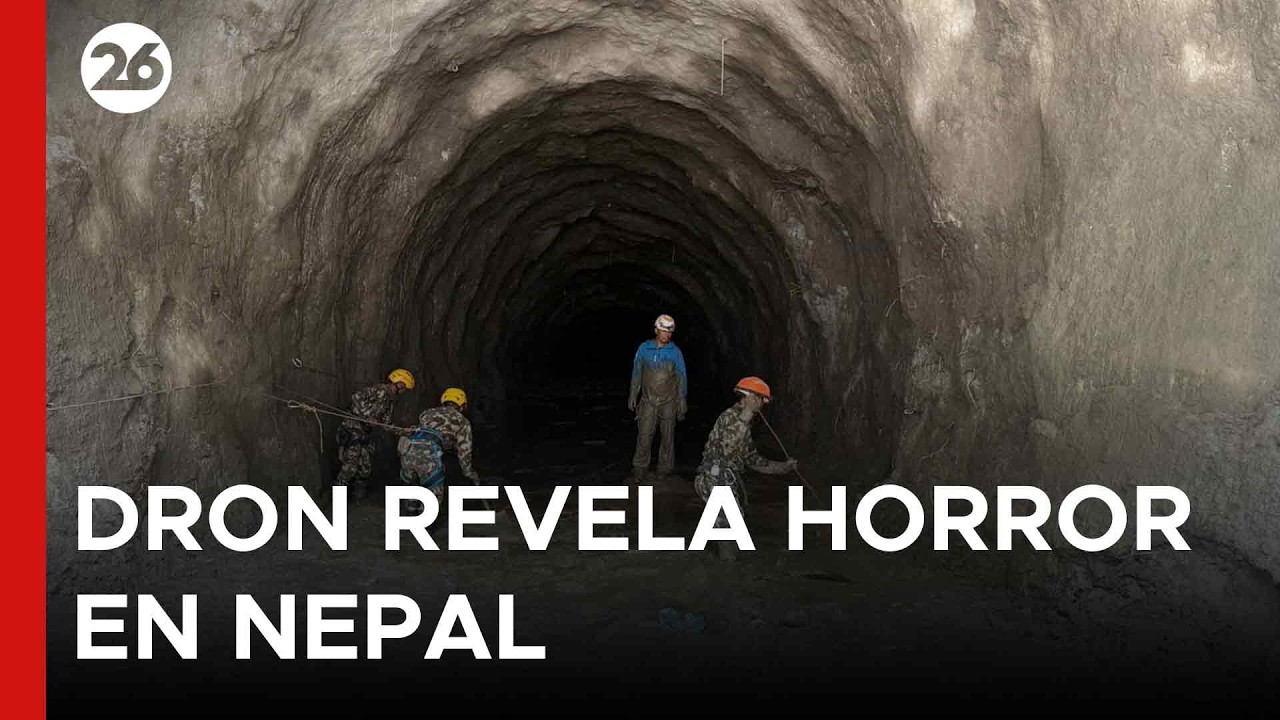 ►Tragedia en Nepal: el dron que reveló el drama en túneles inundados