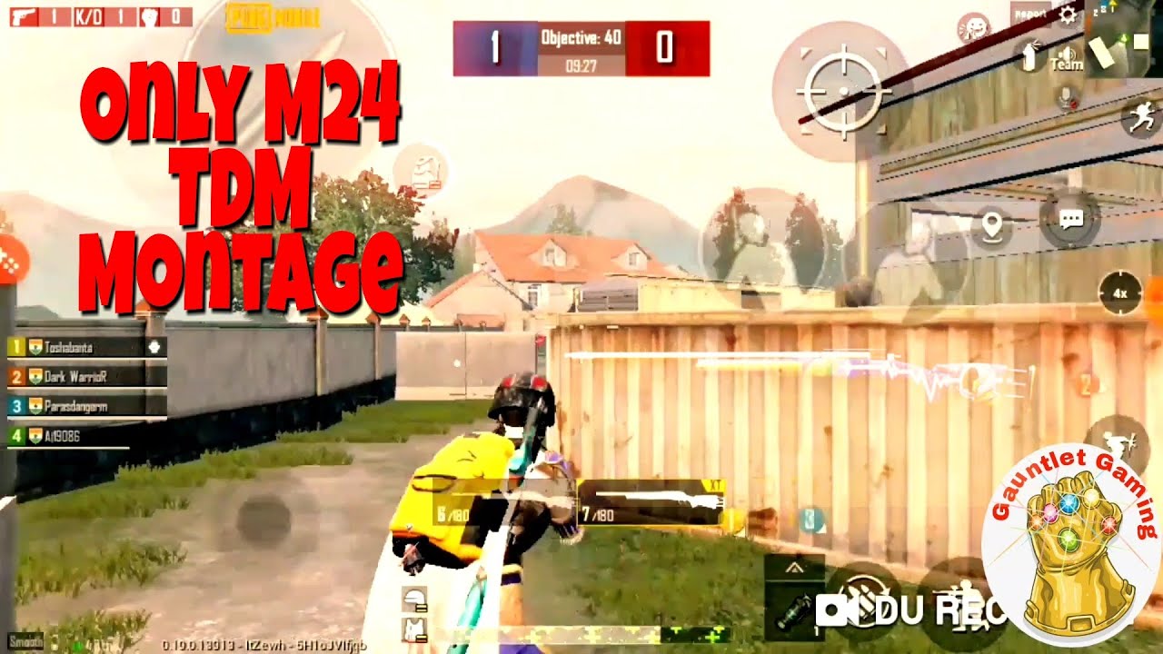 Best TDM Montage In Pubg Mobile | Only M24 Sniping In TDM Montage - YouTube