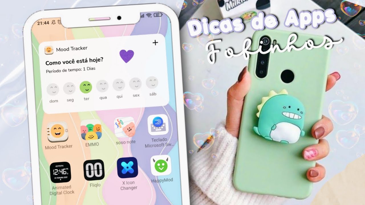🐼 DICA DE APLICATIVOS FOFOS PARA PERSONALIZAR SEU CELULAR ( apps fofos) 