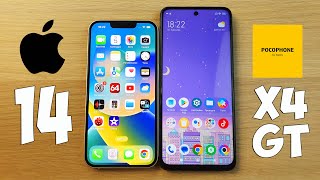 IPHONE 14 VS POCO X4 GT - ЧТО ВЫБРАТЬ? ПОЛНОЕ СРАВНЕНИЕ!