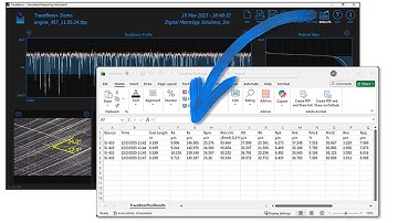 Saving data from TraceBoss and TraceBoss+ to an active spreadsheet