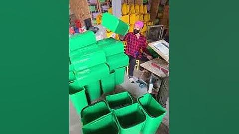 Thùng rác nhựa 2 ngăn