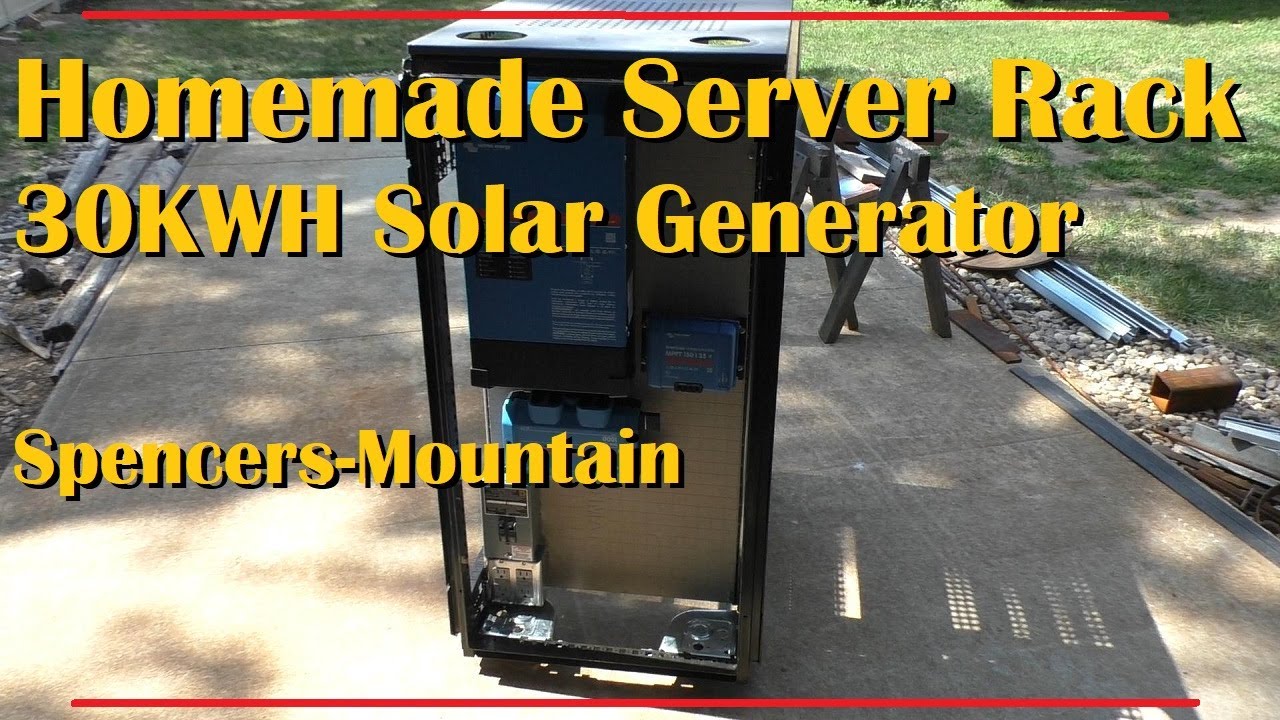 Server Rack Solar Generator Part 1 Victron Multi-Plus II  MPPT  150/35 Controller Lynx Power In