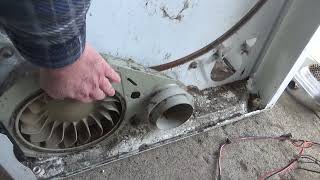 How to removing stuck blower fan from dryer