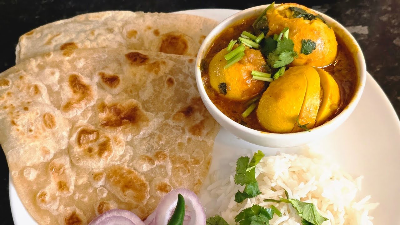 Restaurant Style Egg curry at Home | Rutva Food Diaries