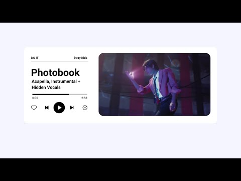 PHOTOBOOK STRAY KIDS ACAPELLA INSTRUMENTAL HIDDEN VOCALS