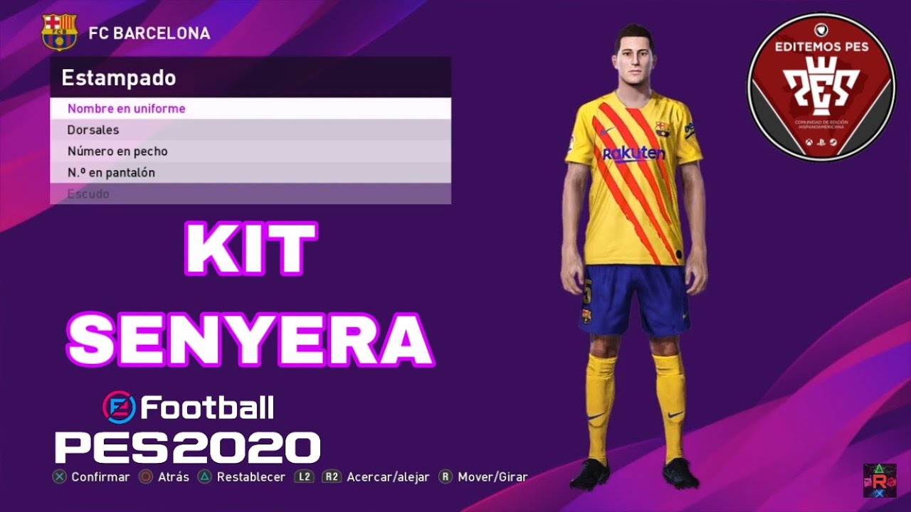 Pes 2020 Kit Senyera Fc Barcelona 2020 Iamrubenmg