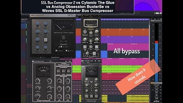 VERSUS: Popular SSL Bus Compressor plugins battle (No Speech)