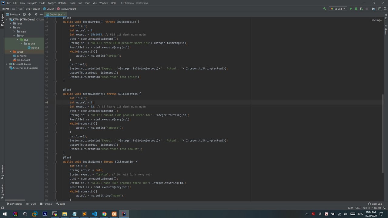 [KTPM_B1] Demo cài đặt và sử dụng công cụ DbUnit cho database testing ...