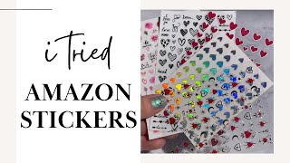 Details Reviewing 5 Amazon Heart Sticker Items! 💖 (One Behaved Weird  👀) Update