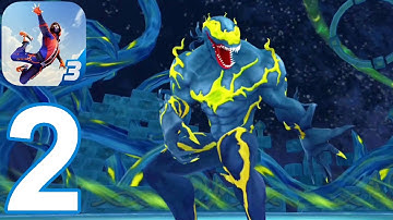 Spider Fighter 3: Action Game - Gameplay Walkthrough Part 2 - Spider-Man & Venom (iOS, Android)