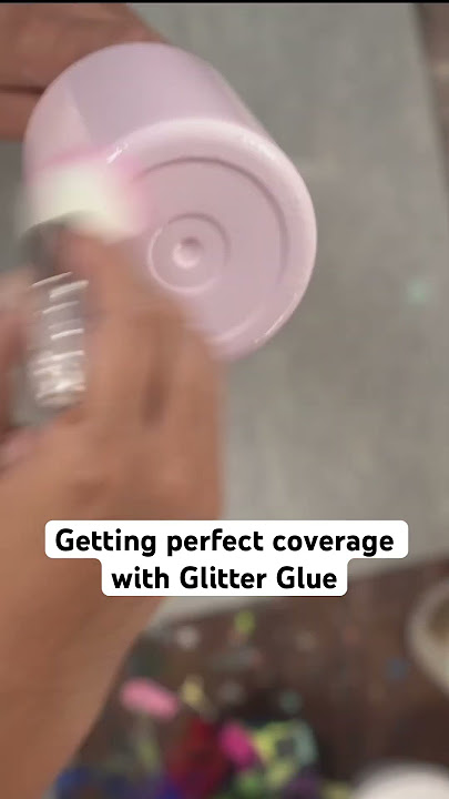 Apply Glitter using Crystalac Glitter Glue 