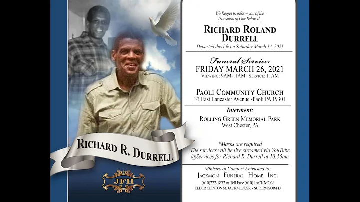 Funeral Services For Richard Roland Durrell