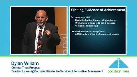 Solution Tree: Dylan Wiliam, Content Then Process