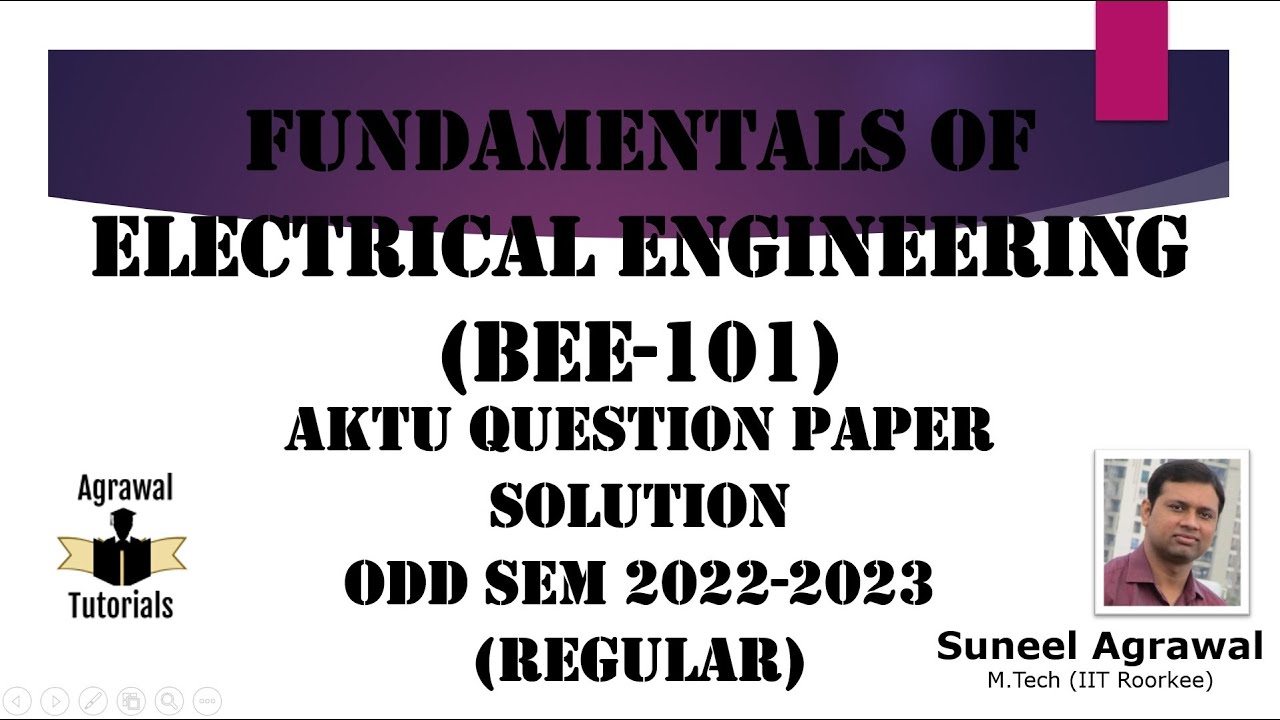 B.Tech First year Regular Paper Solution BEE101 2022 23 Odd (AKTU Lucknow)