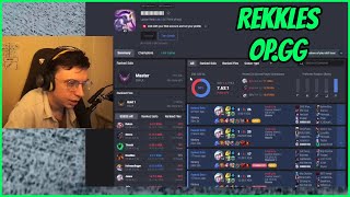 Caedel Reacts To REKKLES' Support op.gg