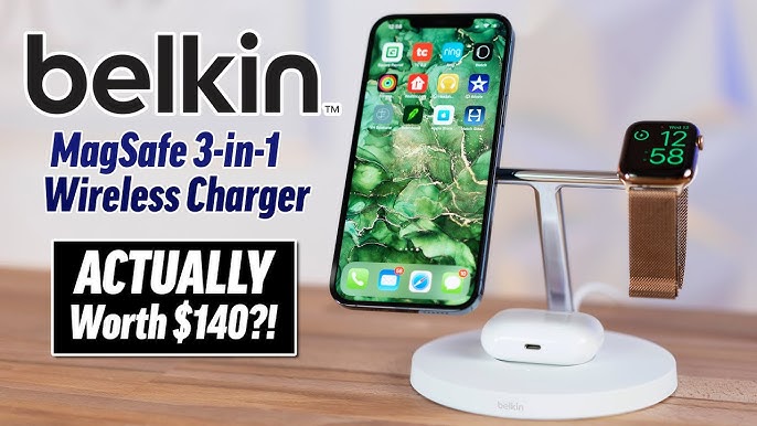 ZEERA x THEVOXN 5-in-1 Dual MagSafe Charger Stand for iPhone & AirPods &  Apple