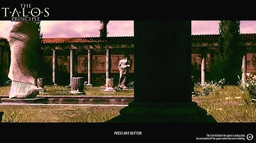 The Talos Principle Title Screen (PS4, PC, Mobile)