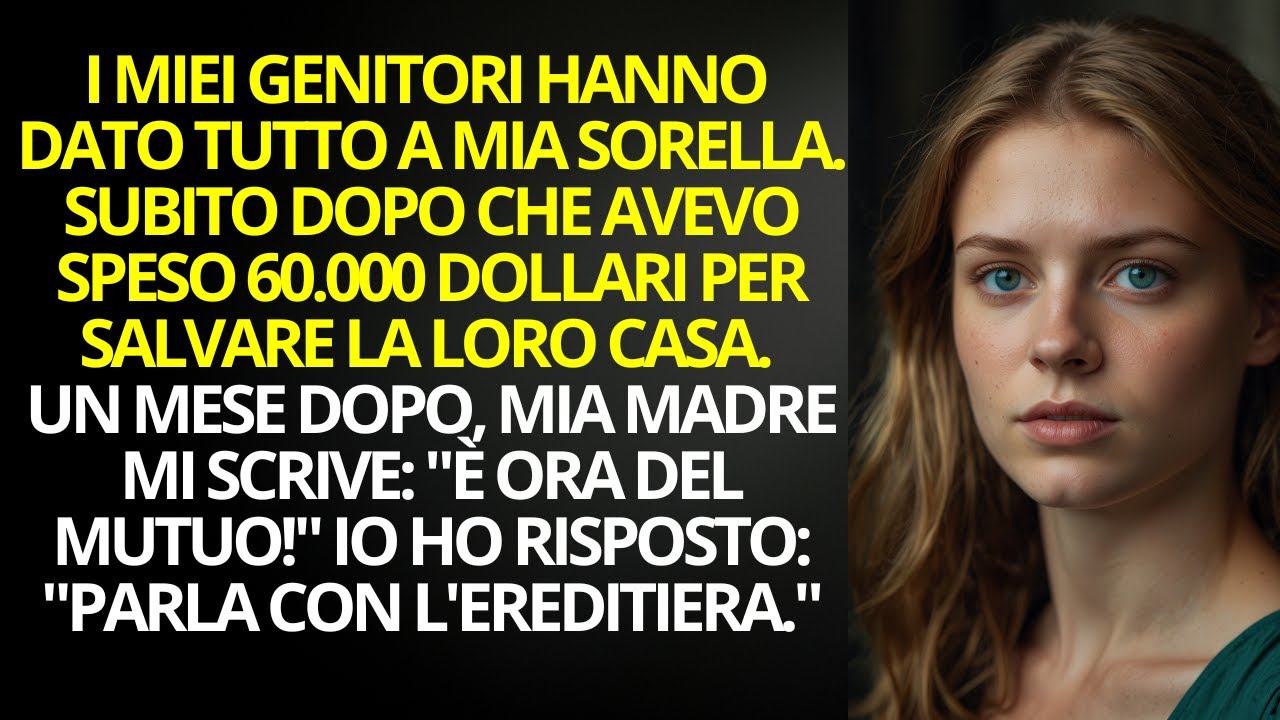 Mia Madre Mi Ha Chiesto Soldi Dopo Che Ho Salvato Casa Con 60.000$… Poi Ho Scoperto IL TESTAMENTO...