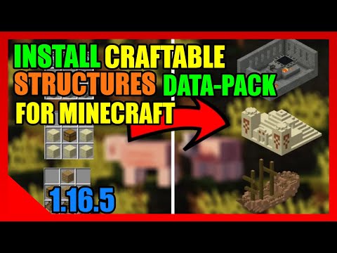 How To Install Craftable Structures Data Pack 1.16.5
