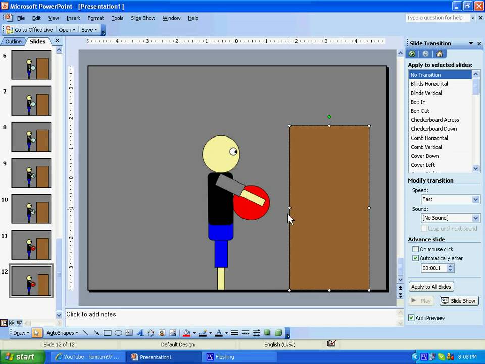 create a powerpoint presentation any topic using animation