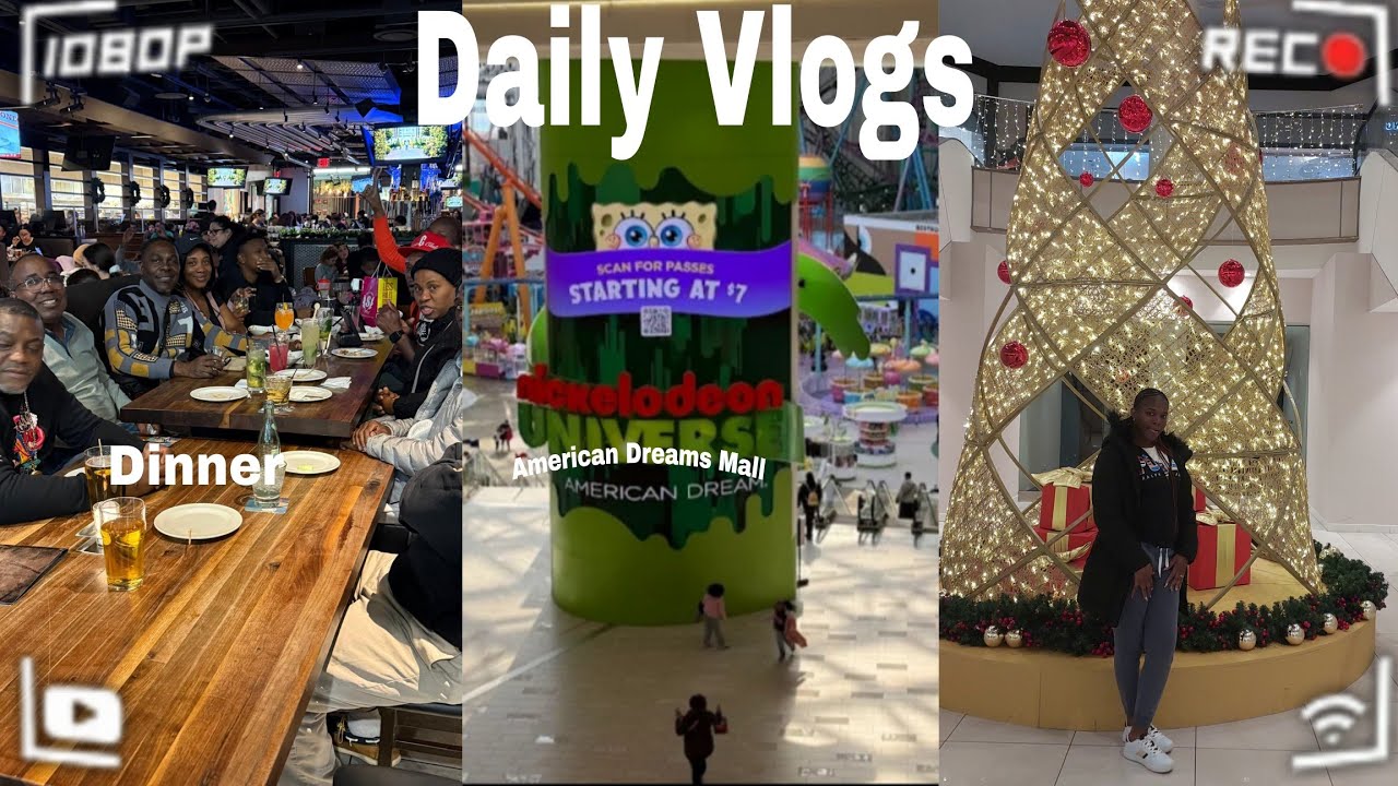 Ежедневный видеоблог: Юбилейный ужин + торговый центр мечты в американском 🇱🇷 торговом центре!!