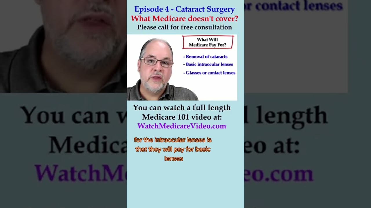 Episode 4 -Does Medicare pay for Cataract Surgery? - What does Medicare not cover?