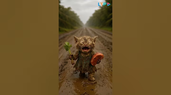 The car contaminated the cat's favorite food.#shorts #cat #viral #viralvideo #ai #animation