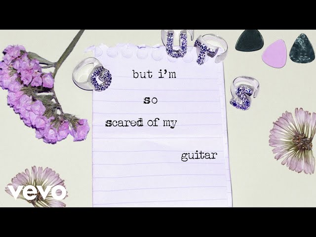 Olivia Rodrigo - scared of my guitar (Official Lyric Video) class=