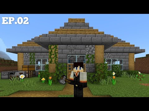 My first house in Minecraft !! | Minecraft PE Survival in Hindi | Ep.02 ...