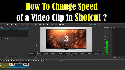 How to Change Speed of a Video in Shotcut - How to Speed Up or Slow Down a Video Clip in Shotcut