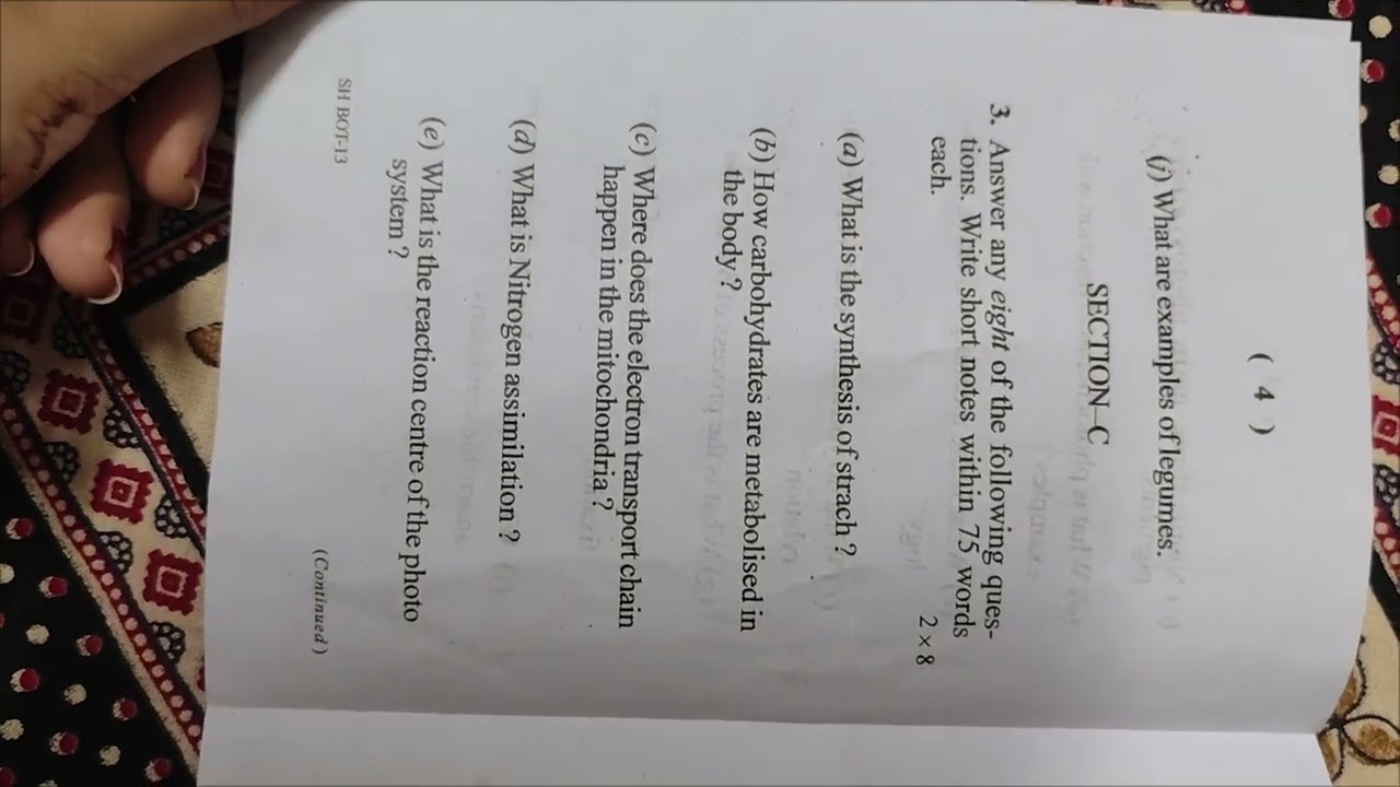 Bsc botany 6th semester 2025.plant metabolism question paper. Berampur university🎓.