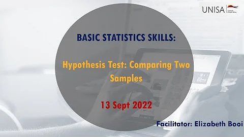 Basic Statistics in Human Sciences 13 Sept 2022 | ...