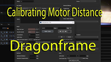 Calibrate Motor Distance Dragonframe Tutorial
