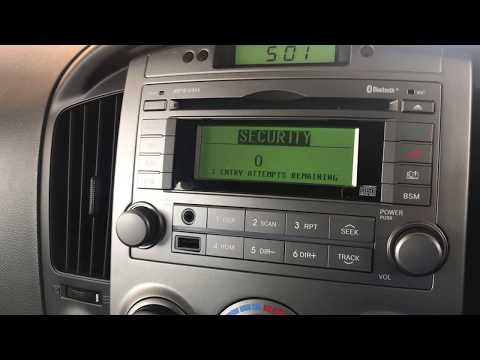LOST SECURITY CODE for the RADIO of your Hyundai? Here is a trick!