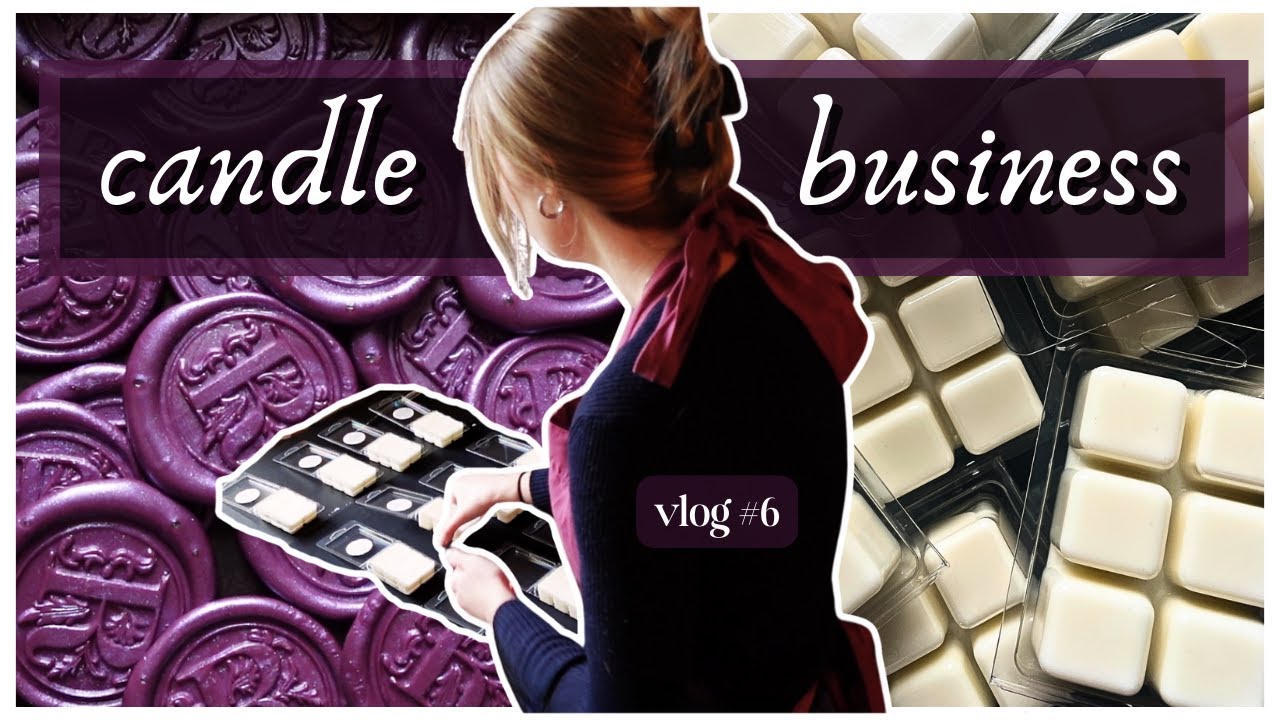 SMALL BUSINESS DIARIES // new wax melts, branding, & wax seals