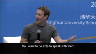 Mark Zuckerberg stuns Beijing crowd by speaking Mandarin - video