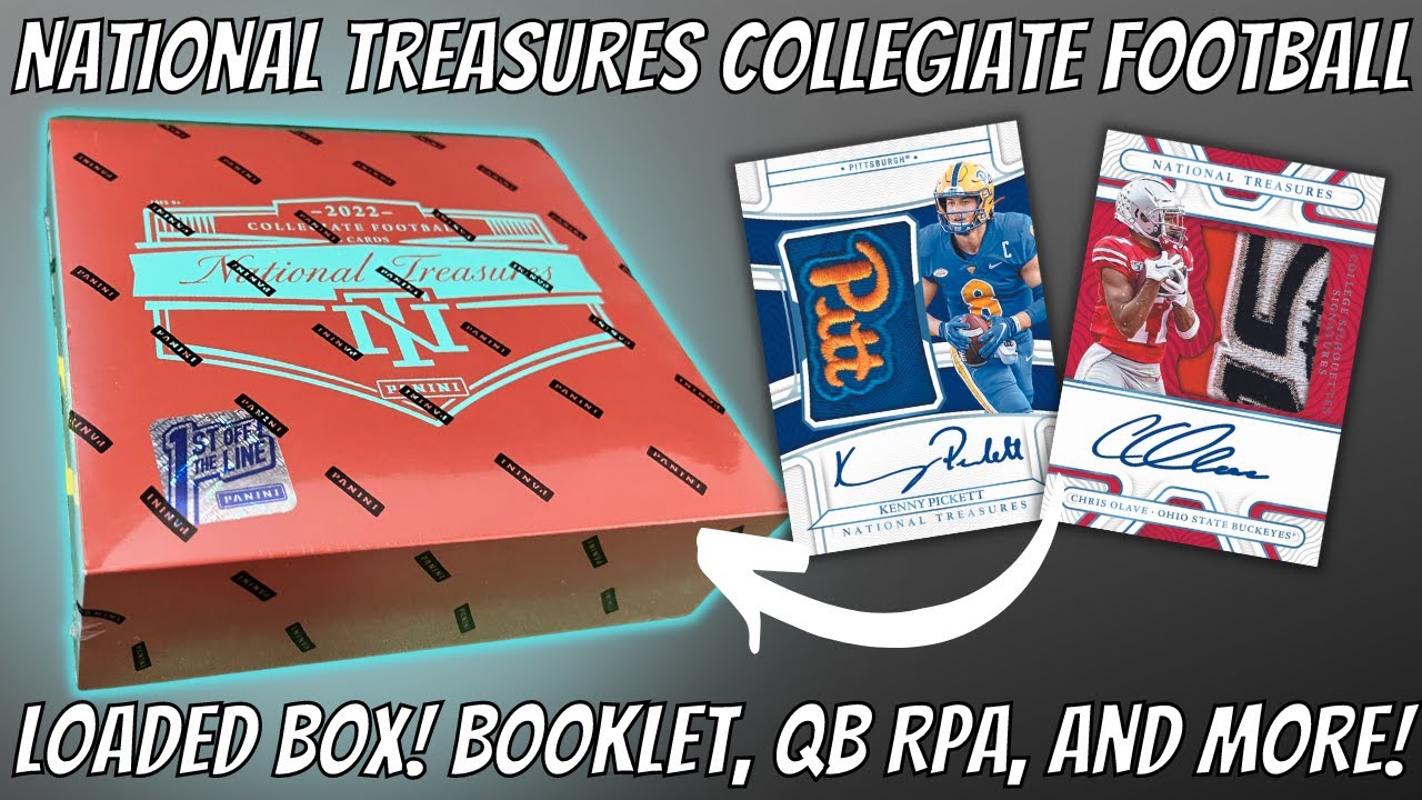AWESOME BOX! 2022 Panini Collegiate National Treasures Football! - YouTube