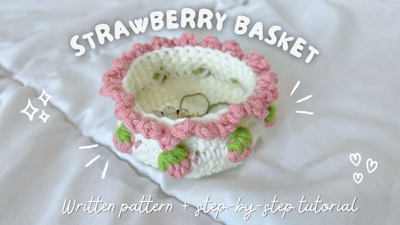 Strawberry Basket Trinket Dish |Step-by-Step Guide Beginner-Friendly