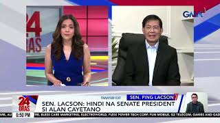 Sen Ping Lacson On Senate Leadership Change Interview On 24 Oras