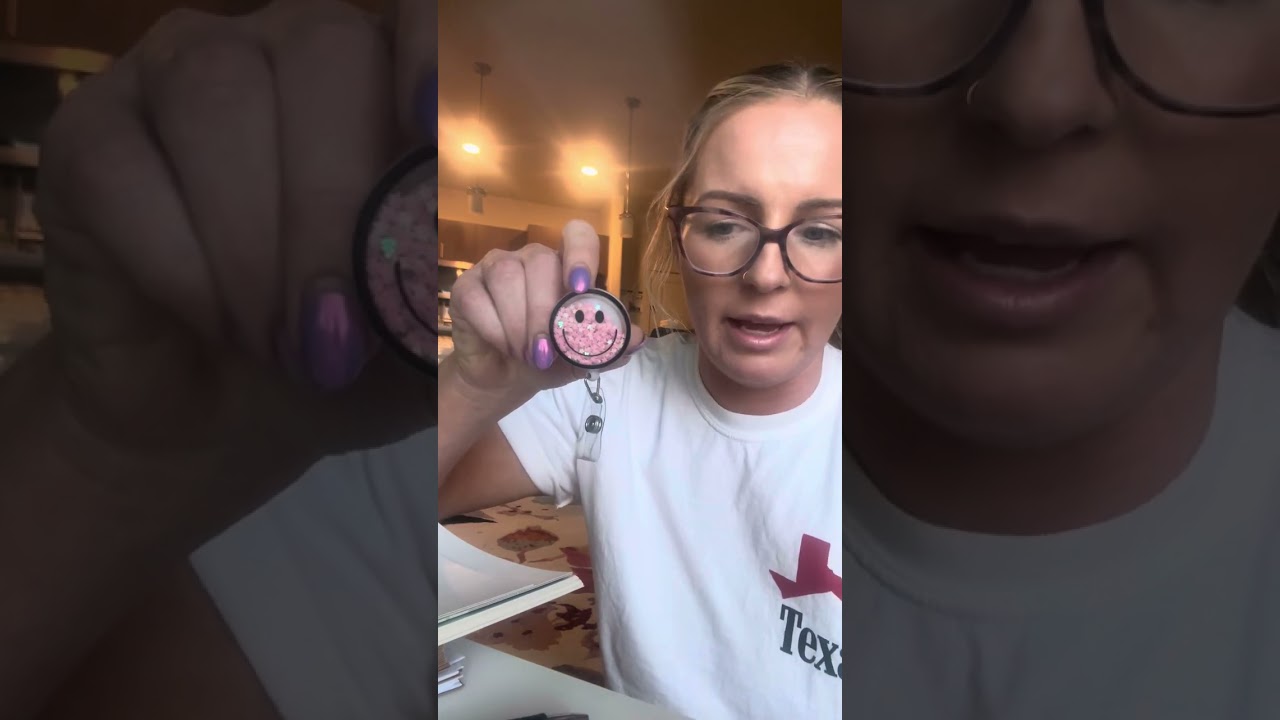 Thank you cards and smiley face badges