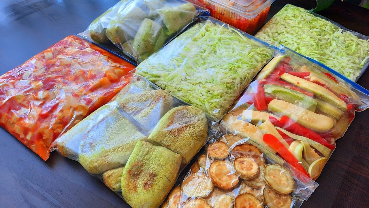 КАК ХРАНИТЬ кабачки в морозилке (морозилке) 🔝 6 РАЗНЫХ СПОСОБОВ 💯 ВЫБЕРИТЕ КАК / заготовки на зиму