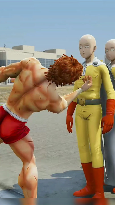 ANIME HEROES ONE PUNCH TEST VS SAITAMA- WHO IS STRONGEST | #Shorts | #gta5 | #goku